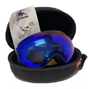 Ski Snowboard Goggles Blue Day Night Lens HONGDAK